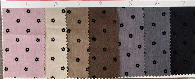 plain velvet flower fabric