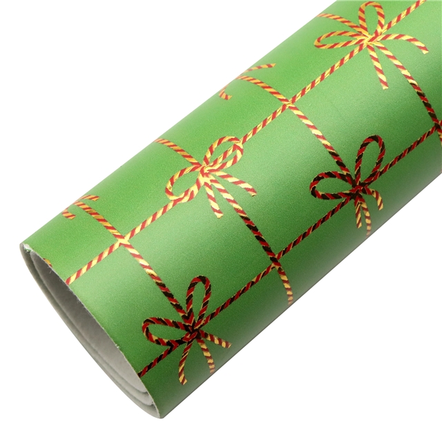 self printed gold foil faux leather fabric