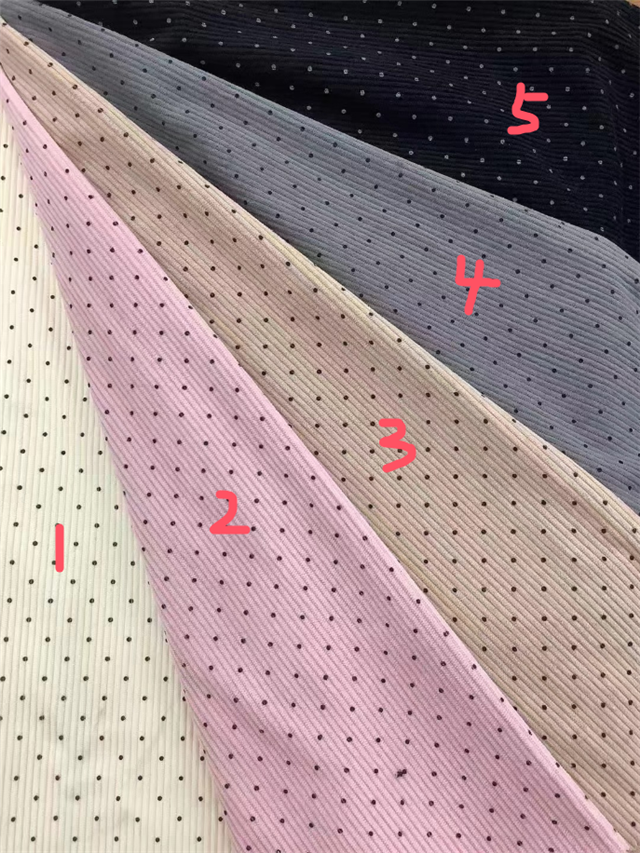 dot corduroy fabric