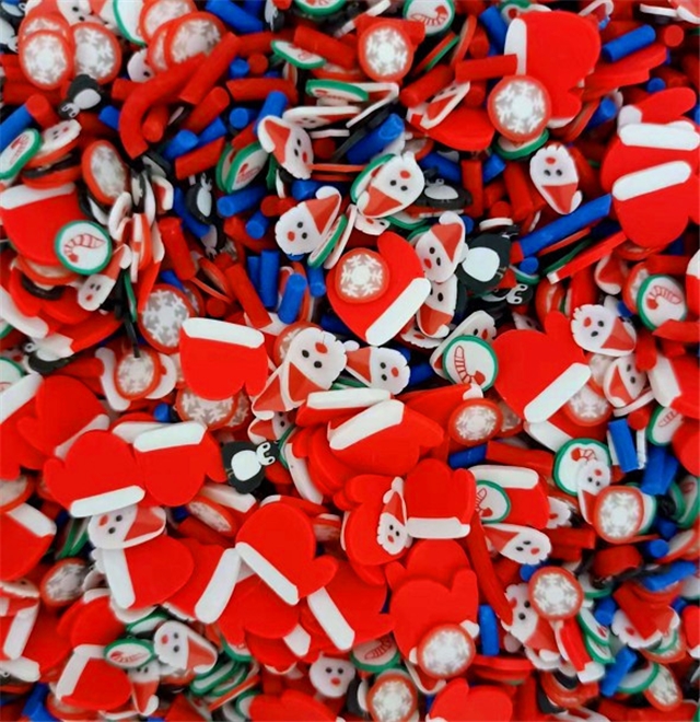 mixed christmas series soft ceramic slice packaging filler