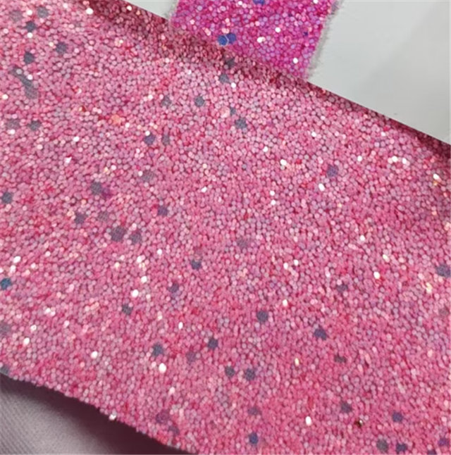 synthetic leather chunky glitter big small sequins mixed faux leather 20*33cm(7.9*13