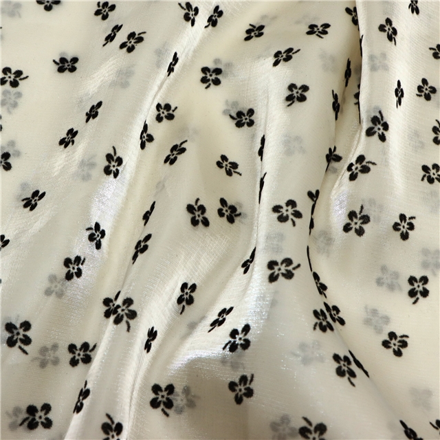 mesh velvet flower organza fabric