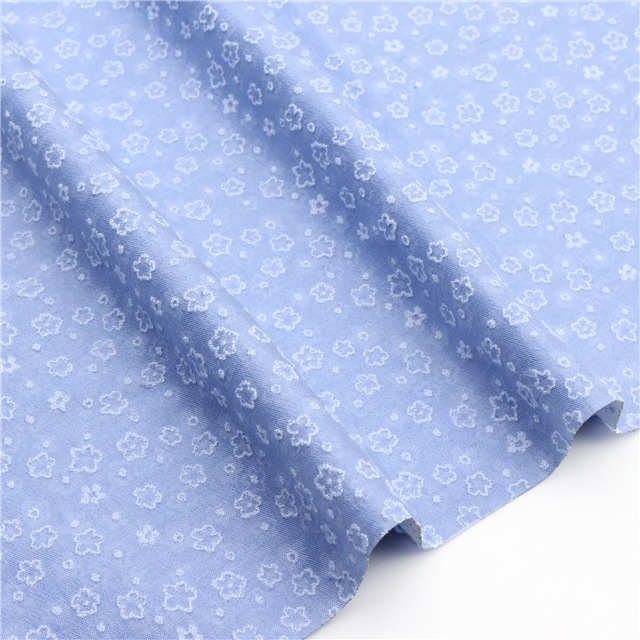 Solid Color Flower Jacquard Fabric 3#blue,50*140cm(19.7*55.1