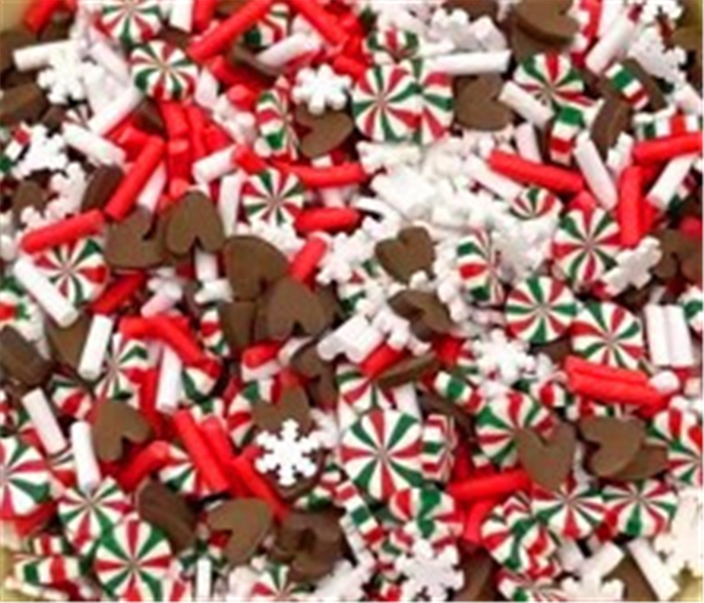 mixed christmas series soft ceramic slice packaging filler