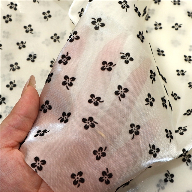 mesh velvet flower organza fabric