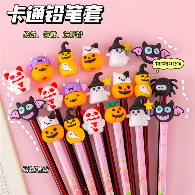 silicone halloween and christmas 3d silicone pen cover