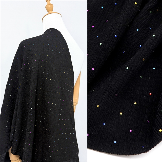 hot color diamond two sided micro elastic needle woven fabric 1#,50*130cm(19.7*51.2