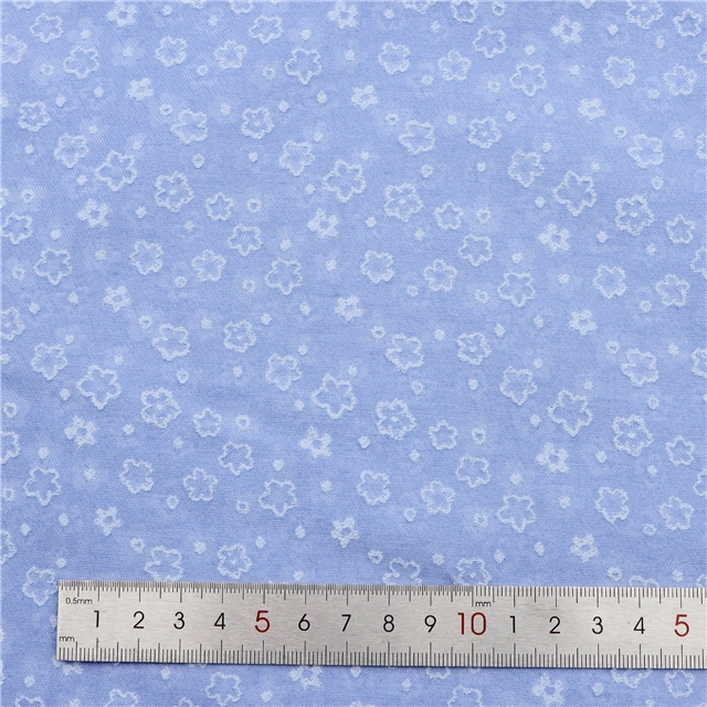Solid Color Flower Jacquard Fabric 3#blue,50*140cm(19.7*55.1