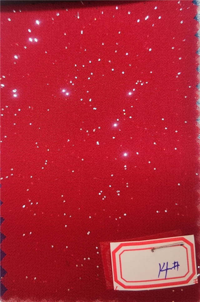 plain glitter chiffon fabric