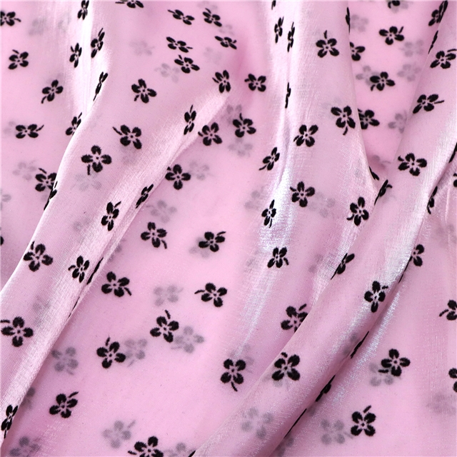 mesh velvet flower organza fabric