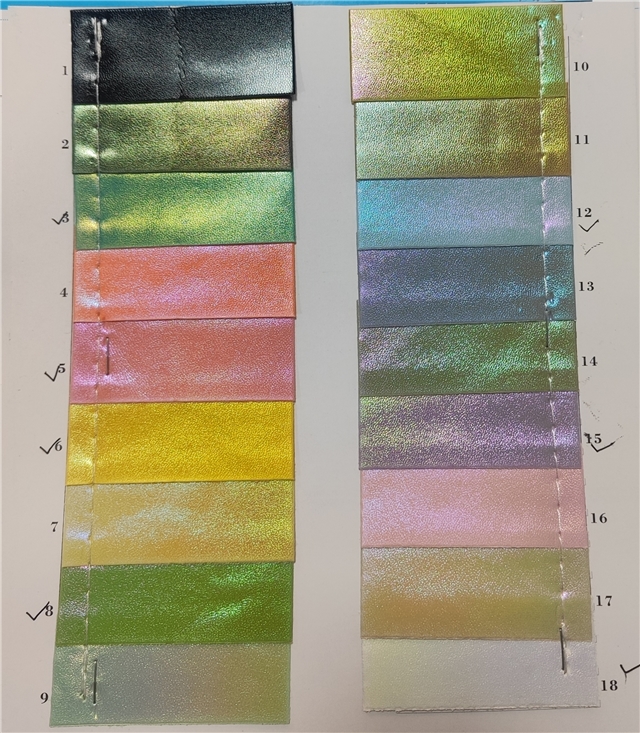 synthetic leather iridescent sheep pattern faux leather