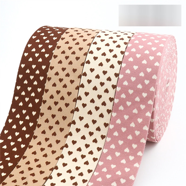 twill knitted heart layering cloth ribbons