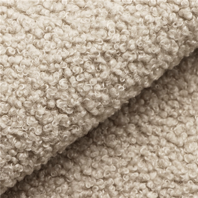 100% polyester teddy velvet roll fabric apricot 50*160cm(19.7*63