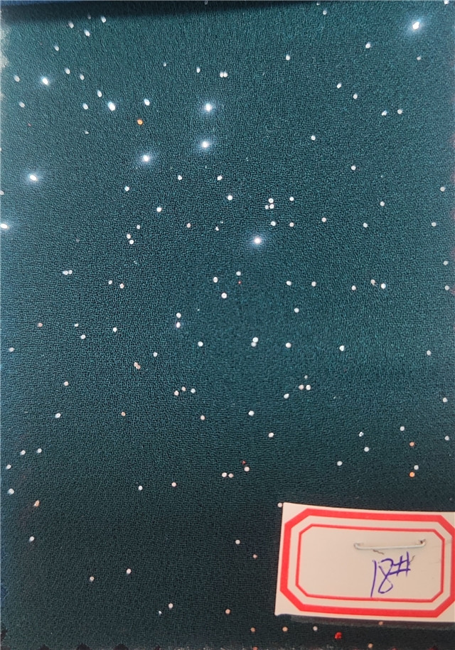 plain glitter chiffon fabric