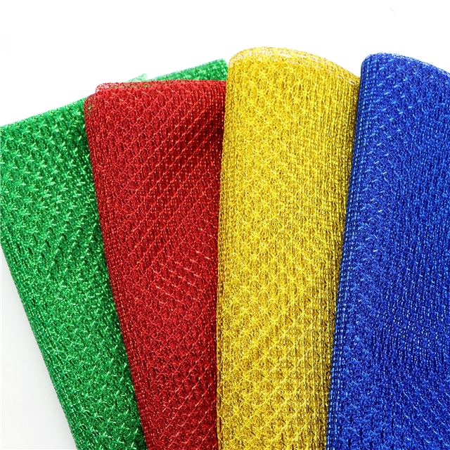 gold and silver wire diamond pattern hollow mesh fabric 15#,50*150cm(19.7*59.1