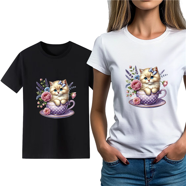 cotton Iron On Transfer Stickers and T-shirts