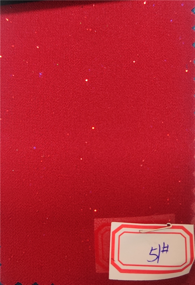 plain glitter chiffon fabric