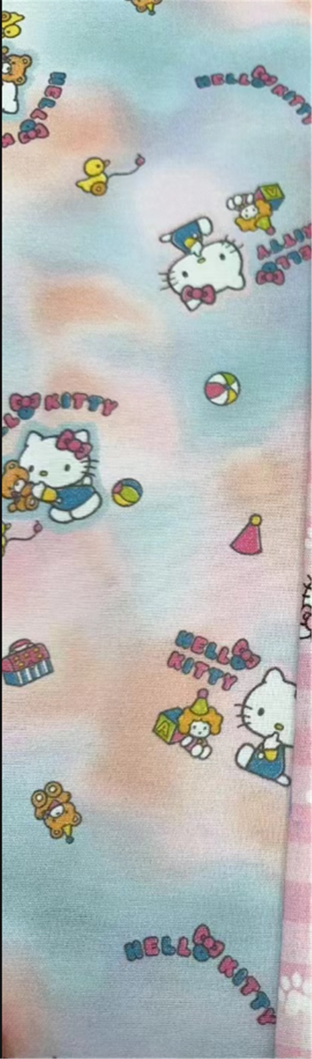 100% cotton hello kitty 100% cotton flannel digital printed fabric