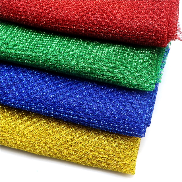 gold and silver wire diamond pattern hollow mesh fabric 15#,50*150cm(19.7*59.1