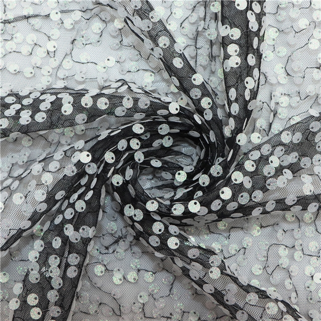 glitter sequin mesh fabric