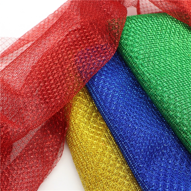 gold and silver wire diamond pattern hollow mesh fabric 15#,50*150cm(19.7*59.1