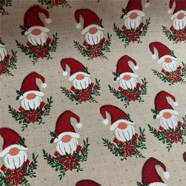 glitter christmas snowflake imitation linen