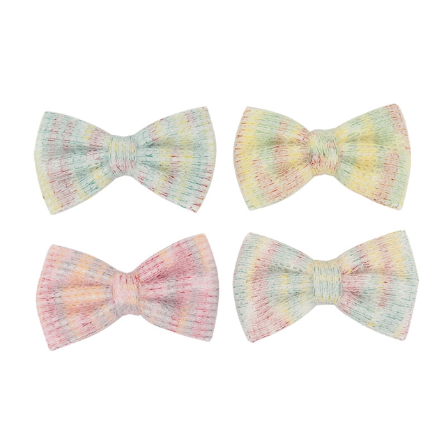 gradient ice cream knitted layering cloth ribbons