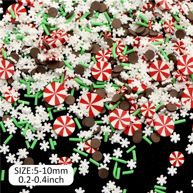 Christmas series soft ceramic slice packaging filler 7#
