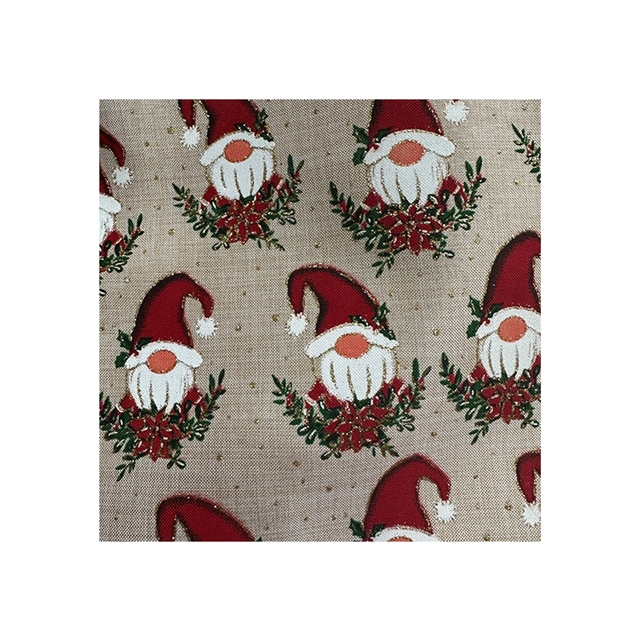 glitter christmas snowflake imitation linen