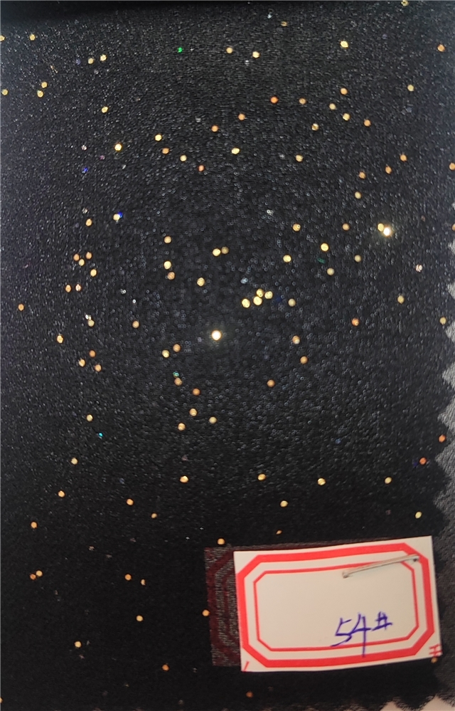 plain glitter chiffon fabric