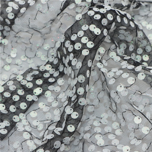 glitter sequin mesh fabric