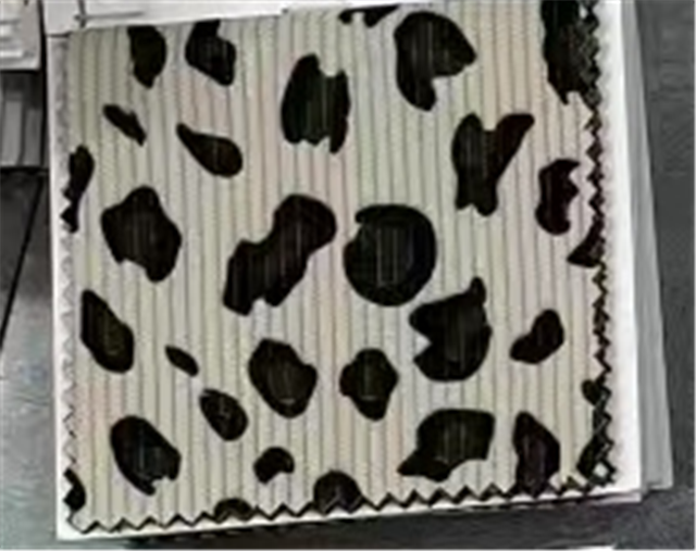 leopard print corduroy fabric