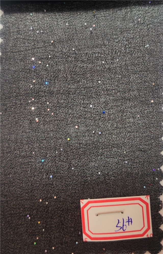 plain glitter chiffon fabric