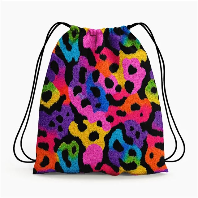 polyester cotton colorful leopard series polyester cotton fabric set (4 pcs/set)