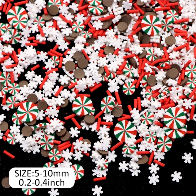 Christmas series soft ceramic slice packaging filler 6#
