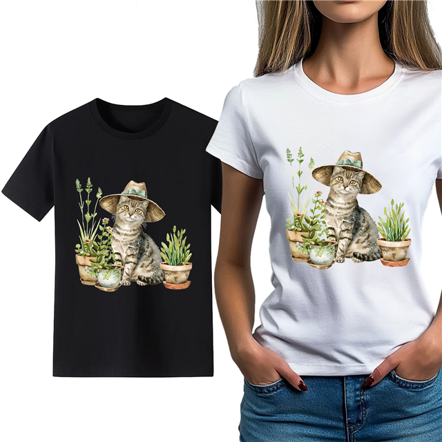 cotton Iron On Transfer Stickers and T-shirts