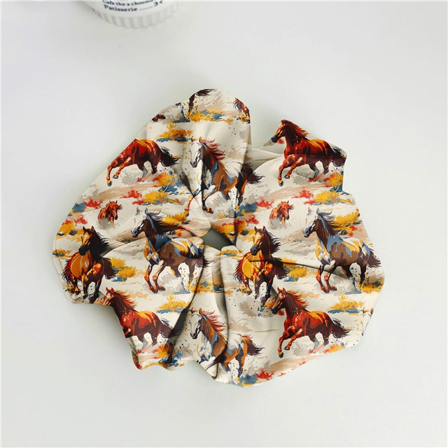 polyester cotton horse series polyester cotton fabric set (4 pcs/set)