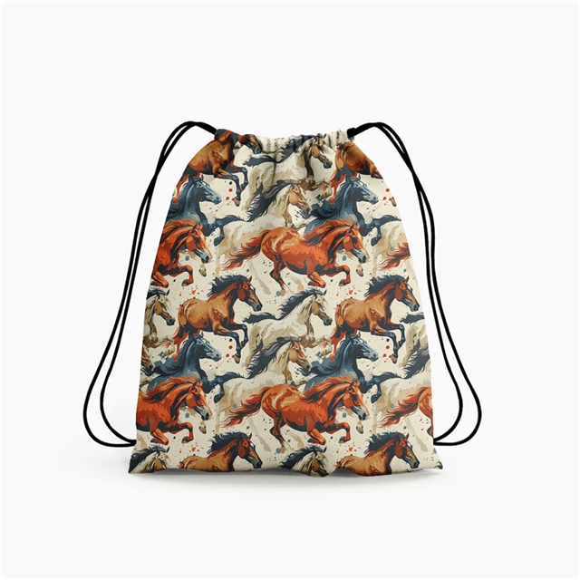 polyester cotton horse series polyester cotton fabric set (4 pcs/set)