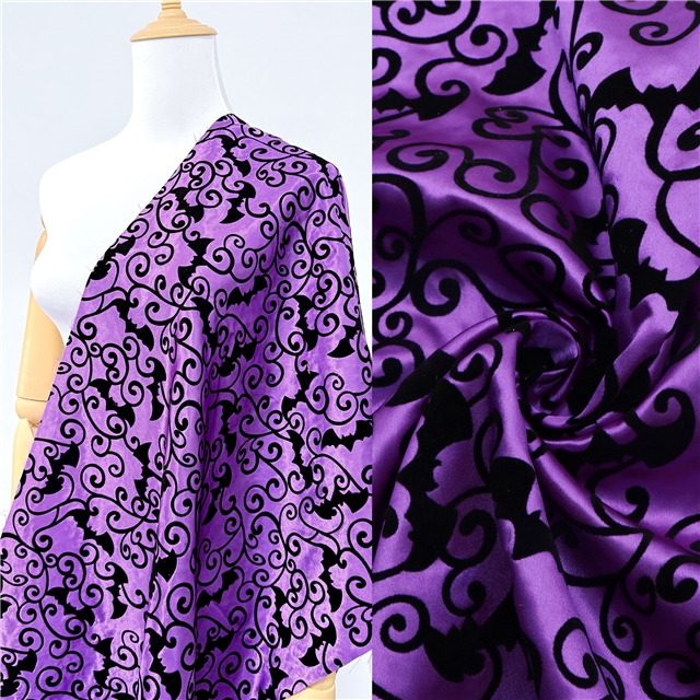 halloween plush bat colored polyester fabric