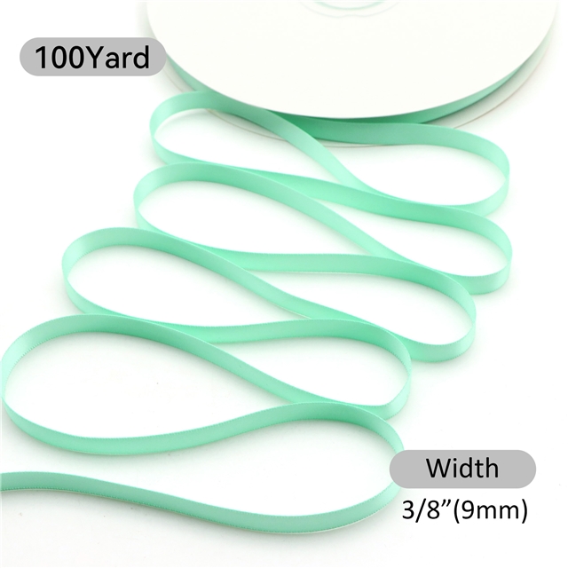 3/8" 9MM double side printed satin 3/8