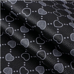 heart faux leather