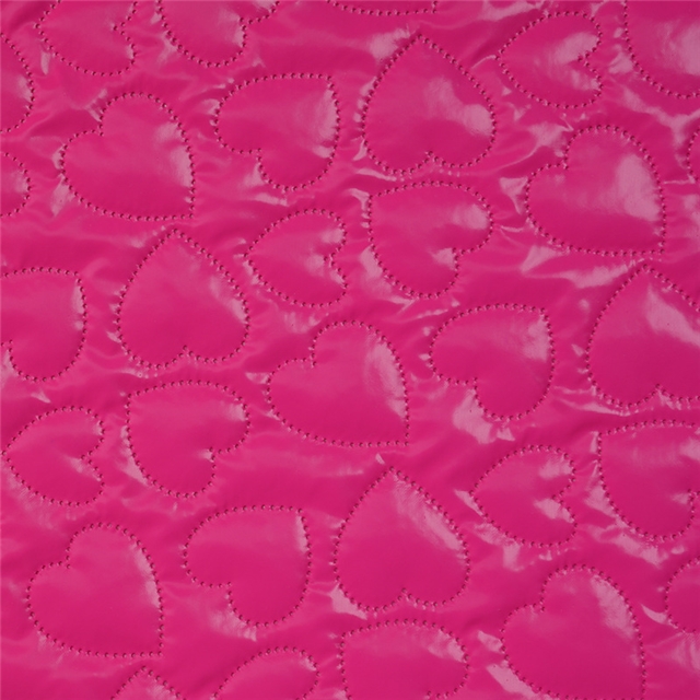 heart ultrasonic embossing PU cotton fabric
