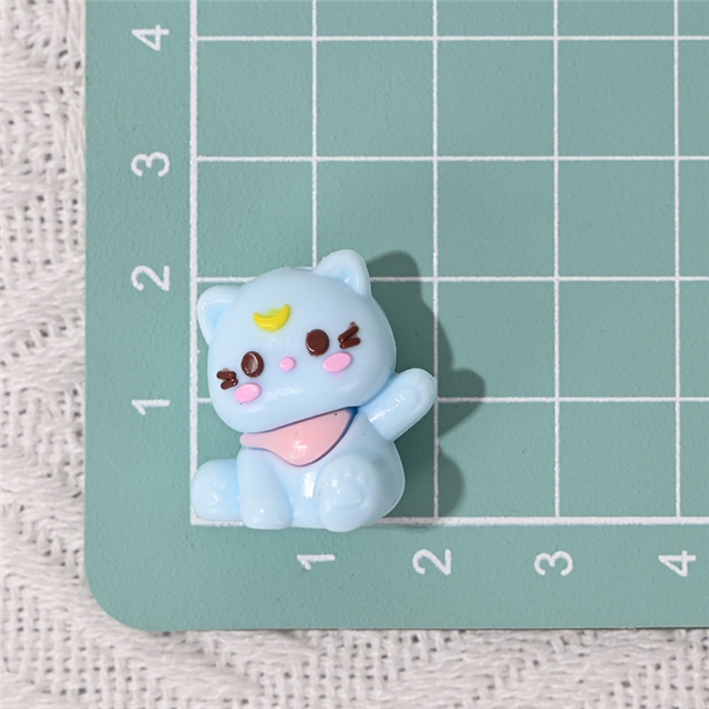 rubber three-dimensional cat rubber beads