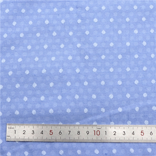 Solid Color Pokal Dot Jacquard Fabric 3#blue,50*140cm(19.7*55.1