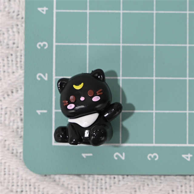 rubber three-dimensional cat rubber beads