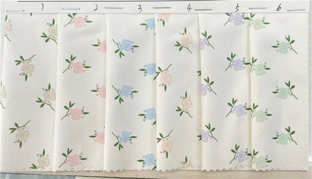 flower printed polyester fabric
