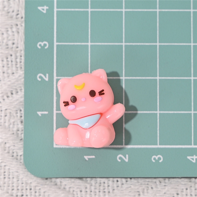rubber three-dimensional cat rubber beads