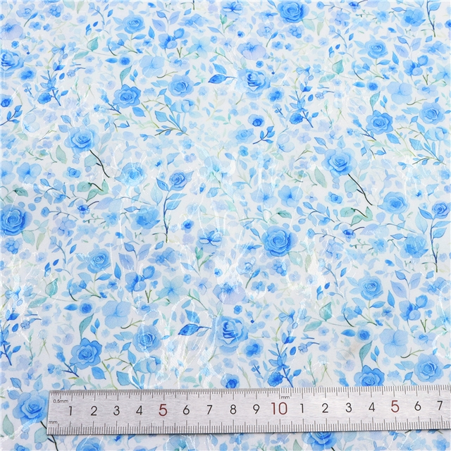 leaf and flower jacquard fabric