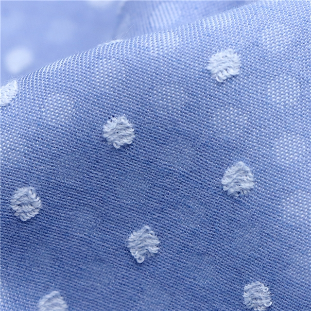 Solid Color Pokal Dot Jacquard Fabric 3#blue,50*140cm(19.7*55.1