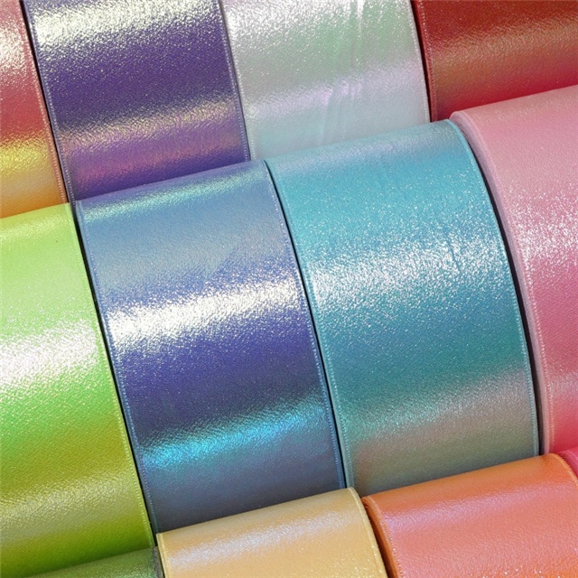 polyester iridescent pigment ribbon